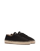 gabardine lace-up espadrilles