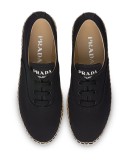 gabardine lace-up espadrilles