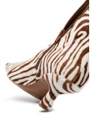 Zebrina 50 mm pony hair ankle boots
