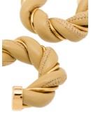 twist-hoop bar-pin earrings