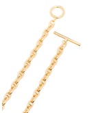 Pill polished gold vermeil necklace