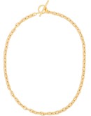 Pill polished gold vermeil necklace