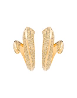 gold-plated sterling silver earrings
