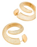 gold-plated sterling silver earrings