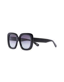 Extended oversized square-frame sunglasss