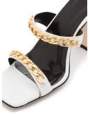 Gina 100mm chain-trim sandals