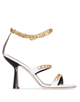Gina 100mm chain-trim sandals