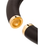 gold-tone leather choker