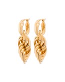 18kt gold-plated hoop earrings