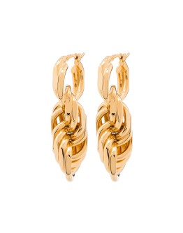 18kt gold-plated hoop earrings