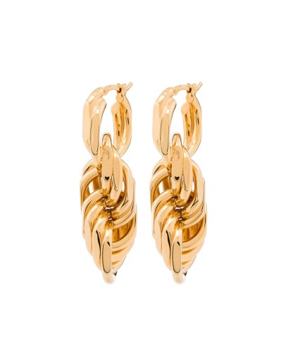 18kt gold-plated hoop earrings