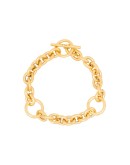 triple-loop chain toggle bracelet
