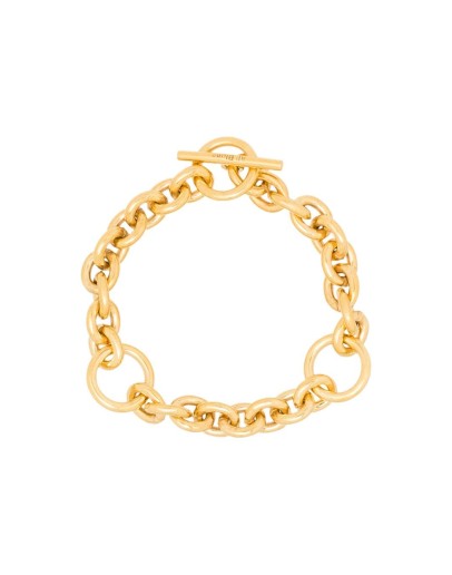 triple-loop chain toggle bracelet