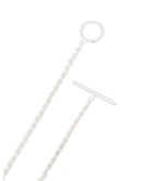 Rope polished sterling silver necklace 
