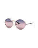 studded oval-frame sunglasses