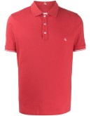 contrast-trim polo shirt