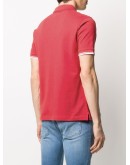 contrast-trim polo shirt