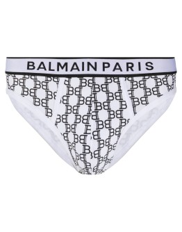 monogram print briefs