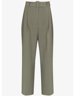 Elvira belted wide-leg trousers