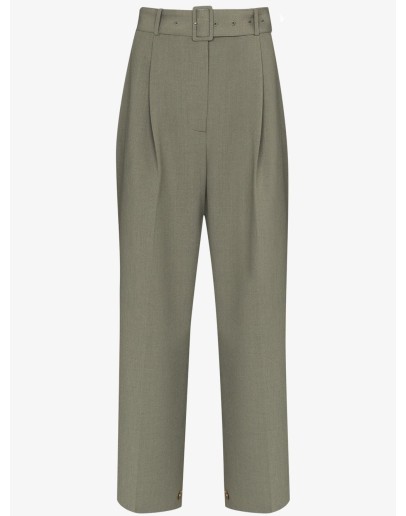 Elvira belted wide-leg trousers