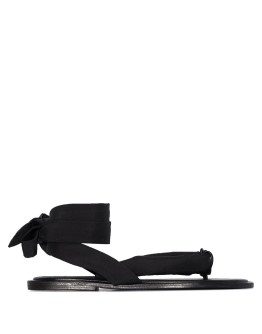 thong-strap tie-strap sandals