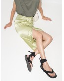thong-strap tie-strap sandals