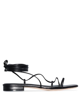 strappy wraparound-ankle sandals