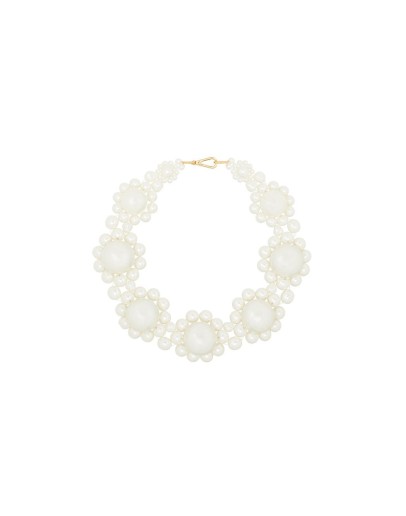 daisy-shape pearl necklace