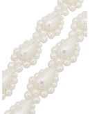 pearl drop long earrings
