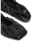 ruched ballet pumps