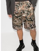 cloud-print Bermuda shorts