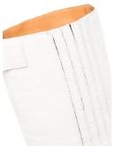 Western 60mm croc-effect knee-high boots
