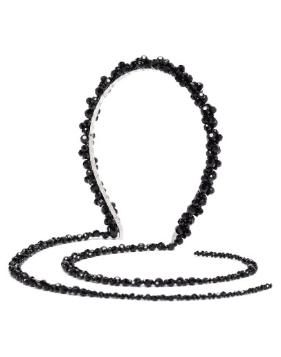 Drip beaded headband