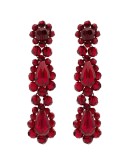 Red Blood crystal drop earrings