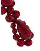 Red Blood crystal drop earrings