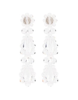 flower bead earrings