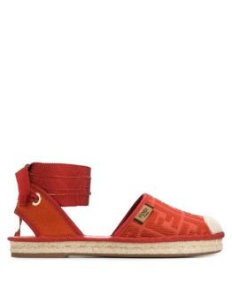 FF motif-embroidered espadrilles