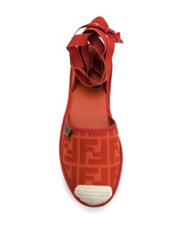 FF motif-embroidered espadrilles