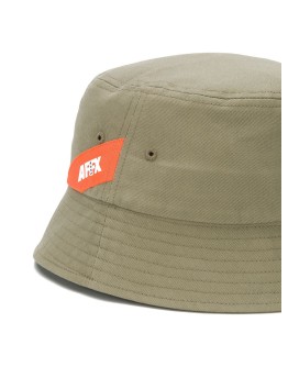 logo tag bucket hat