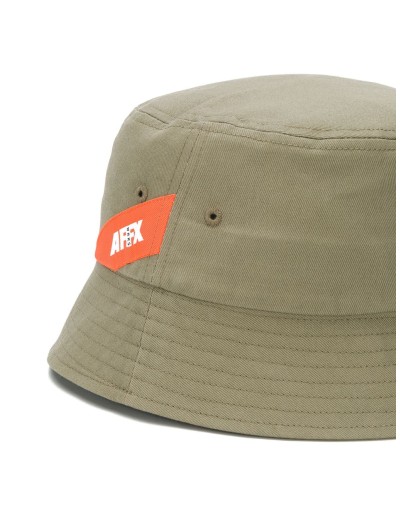 logo tag bucket hat