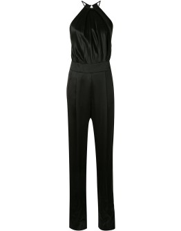 sleeveless halterneck jumpsuit