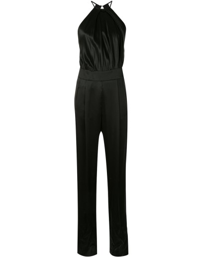 sleeveless halterneck jumpsuit