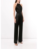 sleeveless halterneck jumpsuit