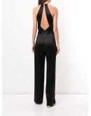 sleeveless halterneck jumpsuit
