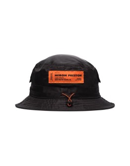logo embroidered bucket hat
