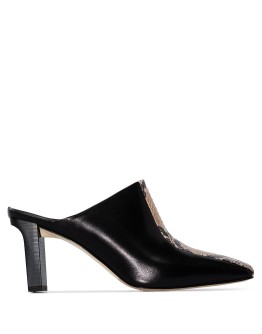 Jude 75mm snake-effect mules