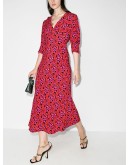 Zadie floral print midi dress