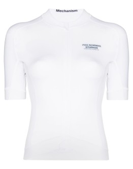 Mechanism jersey zip-up top