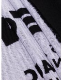 jacquard intarsia-knit scarf