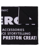 jacquard intarsia-knit scarf
